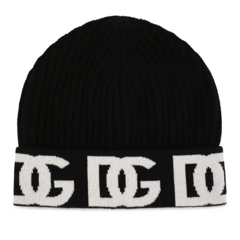 Dolce & Gabbana DG LOGO Jacquard beanie NWT